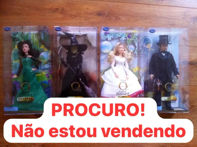 Bonecos Disney oz magico e poderoso live action wicked magico de oz Barbie