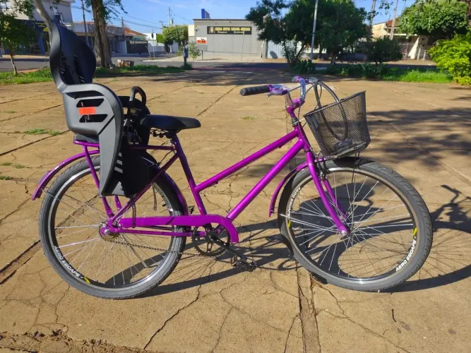 Bicicleta aro 29 com cadeirinha de criança 