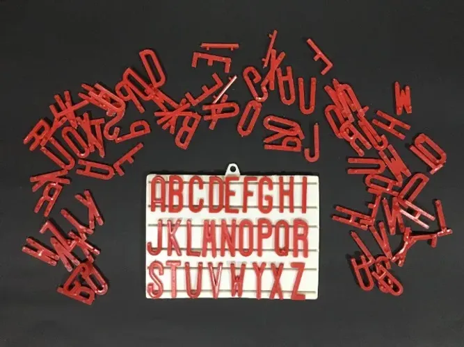 Antigo Quadrinho de Letras e Números - Anos 80