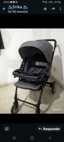 CARRINHO DE NENÉM TOP GRANDE E ESPAÇOSO CONFORTÁVEL RODAS BEM GRANDES LER DESCRIÇÕES TODA