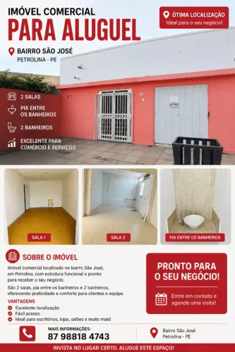 Ponto Comercial 2 salas - Bairro São José Petrolina