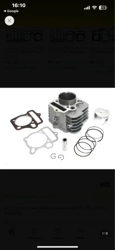 Kit Cilindro + Pistão YX140 140cc - Completo