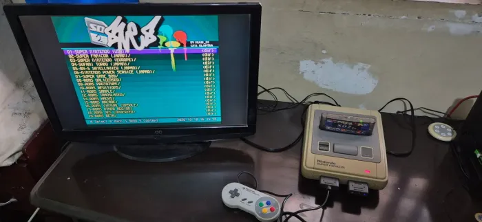 Super Famicom + ever drive SD2 pro