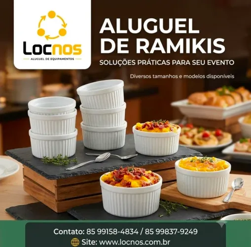 Aluguel de ramekis cumbuca para servir