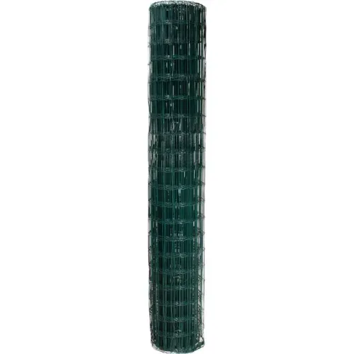 Tela alambrado, verde, malha 10 cm x 5 cm, fio 2,5 mm, com 2,0 m x 25 m (altura x comprime