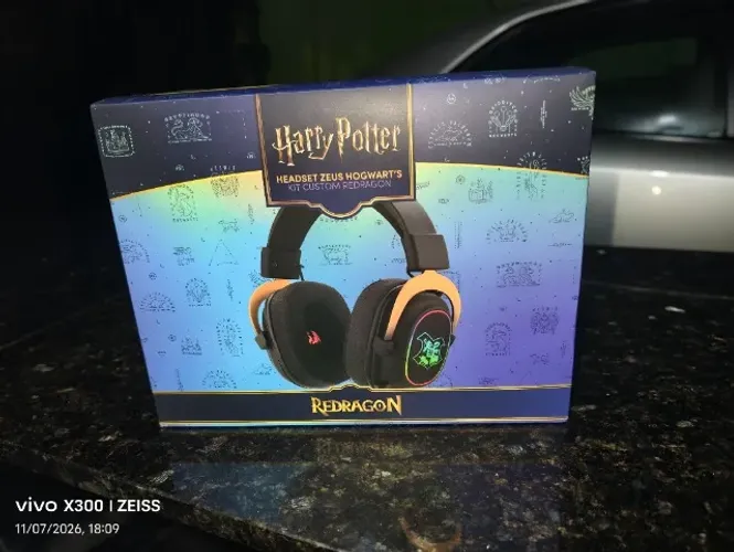 Headset Gamer Redragon Harry Potter Zeus 7.1, Edição Especial novo