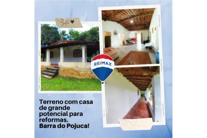 Excelente oportunidade em Barra de Pojuca. Terreno de 3.150m² e 200,00m² de área construíd
