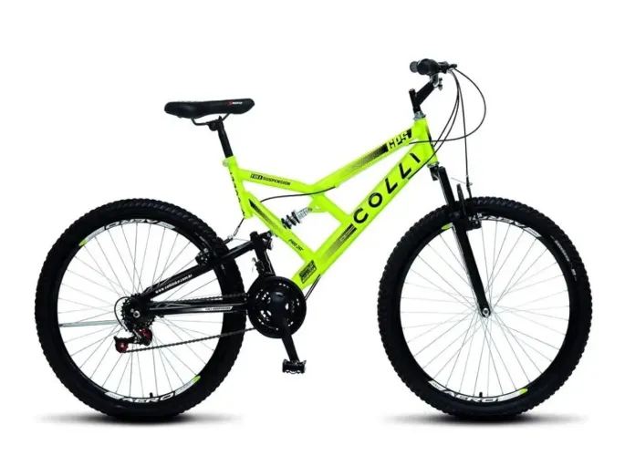 Bicicleta colli GPS aro 26 dupla suspensão 