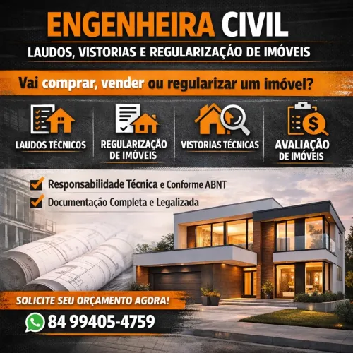 LAUDOS, VISTORIAS E REGULARIZAÇÃO DE IMÓVEIS