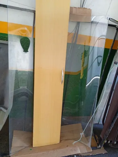 Vidro Curvo de SelfService Etc MultUsoLindo Temperado Polido Medindo 1,35Larg X 0,84Avanco