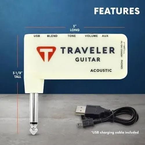 Amplificador de fone de ouvido traveler guitar para violão