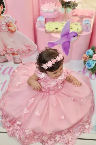 Lindo vestido de festa princesa 1 ano