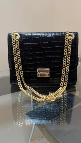 Bolsa de couro Croco Marca UZA