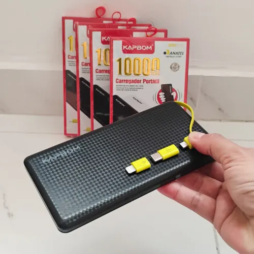 Carregador Portátil Universal Power Bank Kapbom 