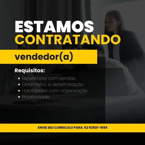 VAGAS DE VENDAS PARA GANHAR DINHEIRO 