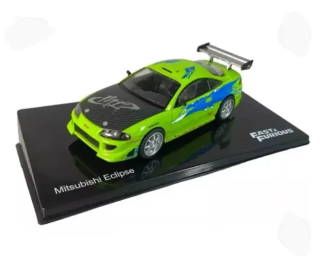 Miniatura Mitsubishi Eclipse - Escala 1/43 - Coleção Velozes e Furiosos