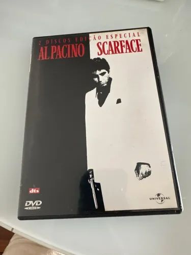 DVD duplo filme Scarface com Al Pacino. Um clássico.