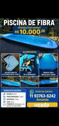 Piscina de fibra 
