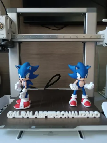 Boneco Articulado Sonic Impressão 3d