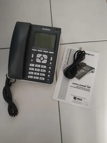 Telefone Fixo com fio, Ibratele capta Phone Top