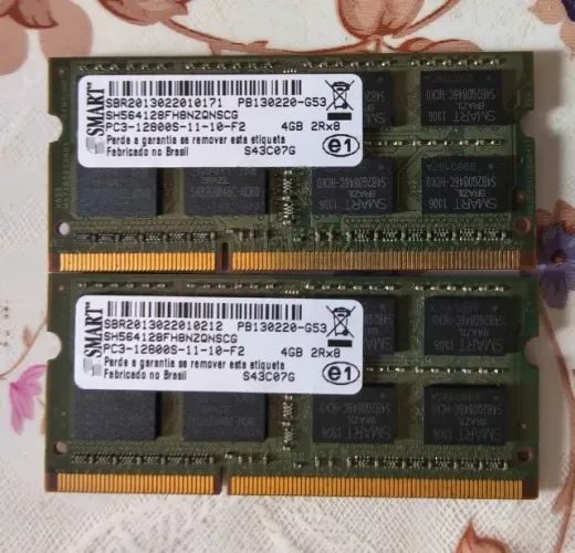 Memória RAM 2x4GB DDR3 1600Mgz