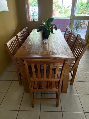 Mesa Nova Peroba Rosa 8 lugares
