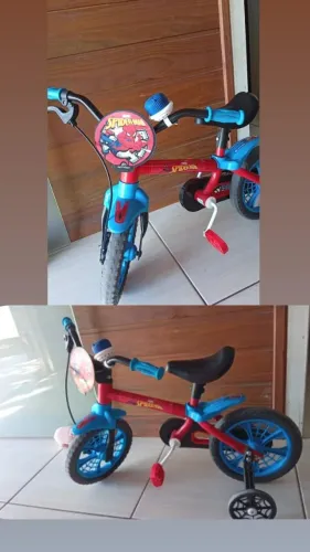 Bicicleta infantil - aro 12 - Spider Man