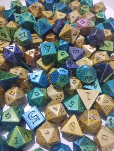 Dados de RPG - NerdDog Store - D20 D12 D10 D8 D6 D4 - Jogos Tabuleiro Game TCG