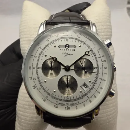 Relógio Zeppelin 100 Jahre Cronógrafo Original 42mm Recondicionado