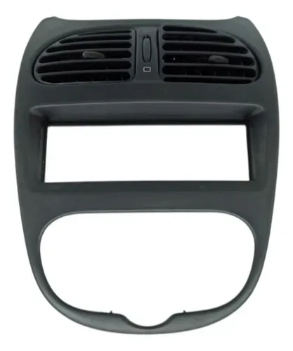 Moldura Central Painel C Difusor Peugeot 206 2001 2010 Acab Preto