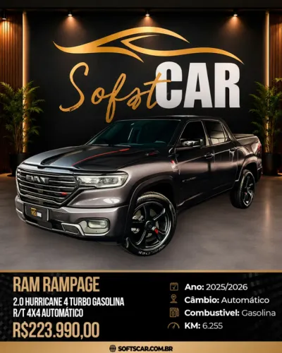 Ram Rampage R/T Hurric. 4 2.0 TB CD 4X4 Aut. 2026