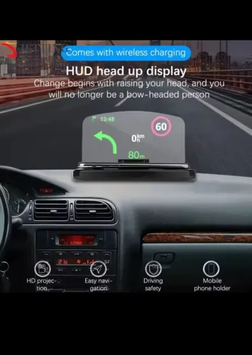 Carregador e refletor para celular (HUD)