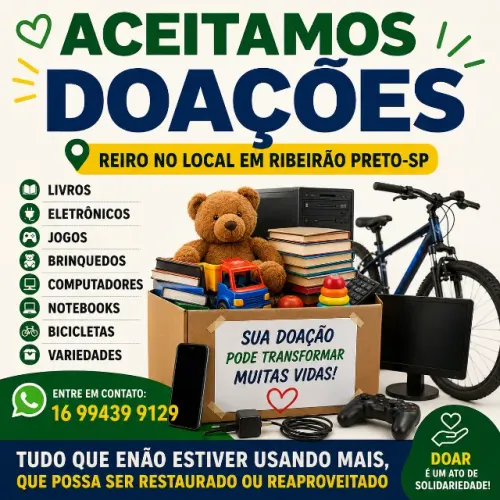doações de LIVROS aceito e retiro em Ribeirão Preto