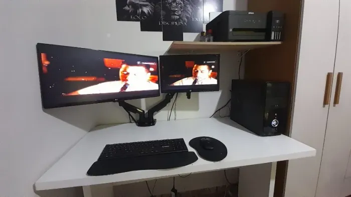 Computador Completo Core i7 + 2 Monitores (19" e 26") | 16GB | SSD 240GB | Windows 11