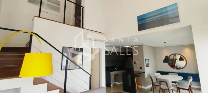 Cobertura Apartamento Bela Cintra, 1 quarto, 1 suíte, Sala 3 ambientes, 2 banheiros, 2 vag