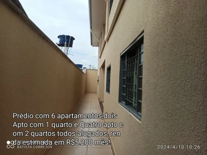 Prédio inteiro de Kitnets, com 6 apartamentos