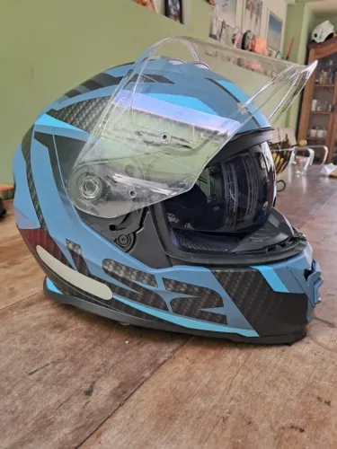 Dois Capacetes, LS2 Storm FF800 RACER + Nem Liberty 3