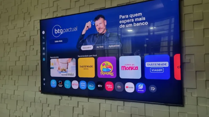 Tv samsung 75 pol 4k com soundbar