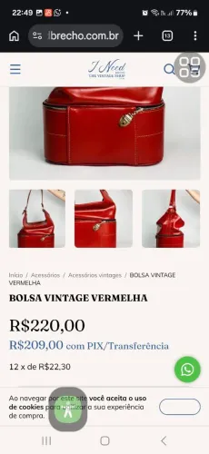 Bolsa linda vintage