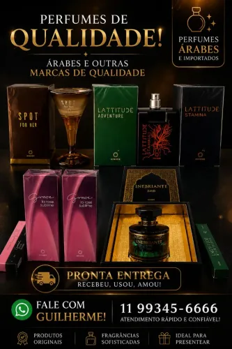 Venda de perfumes importados Árabes e também Hinode