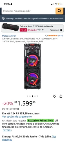 Vendo essa caixa de som
