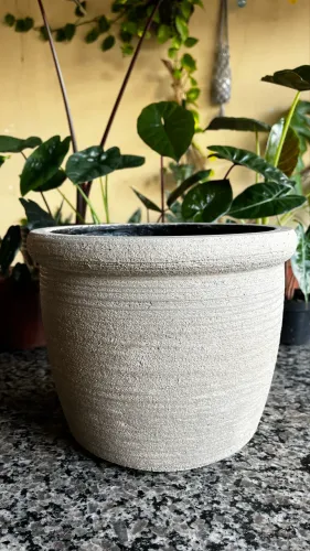 Vasos de cimento artesanal 