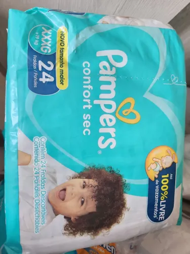 Fraldas pampers confort sec XXXG 24 Unid.