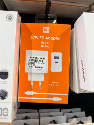 Carregador Xiomi Tipo-C 67w