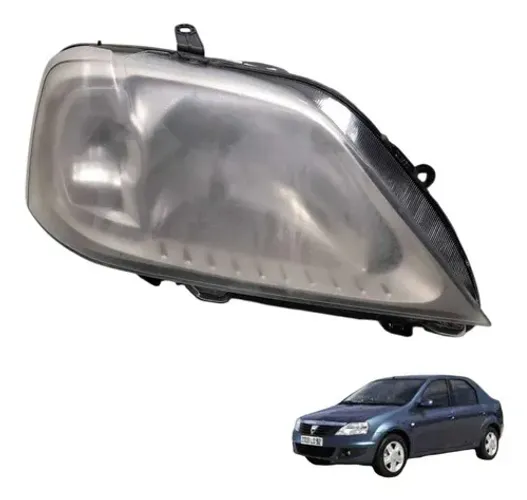 Farol Lado Direito Renault Logan 2008 Direito/passageiro