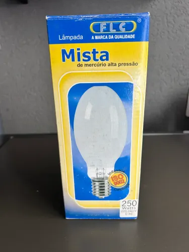 Lâmpada mista mercúrio alta pressão 250w 220v