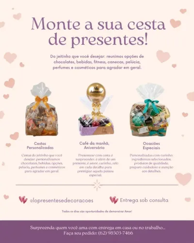 Cestas e Presentes personalizados