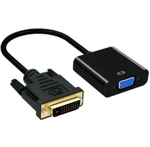 Conversor Adaptador Dvi-d 24+1 Macho P/ Vga 15 Pinos Fêmea