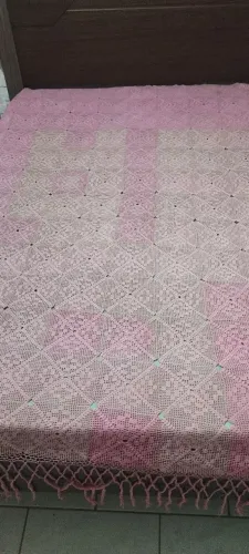 Colcha de crochê de cama de casal ! Itaipuaçu 