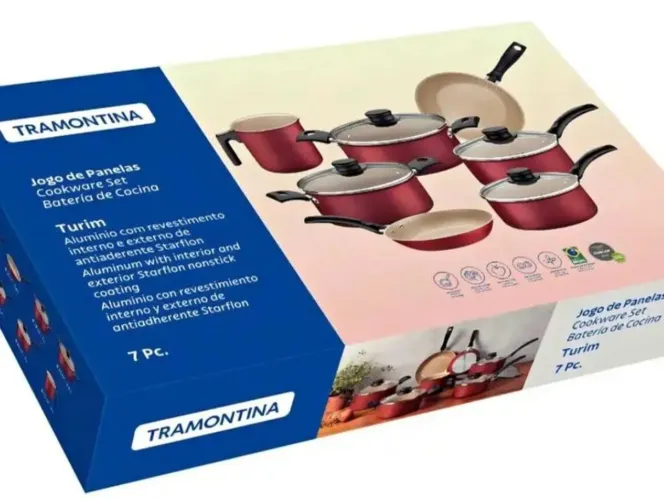 Jogo de panelas TRAMONTINA na caixa lacrada